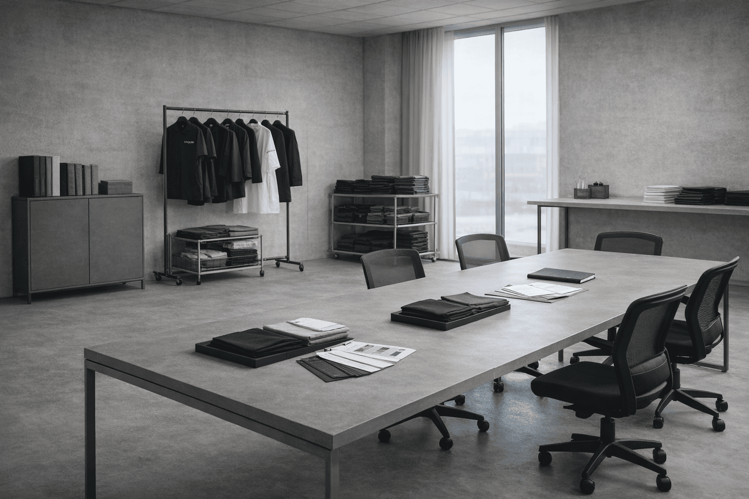 Black and White Showroom